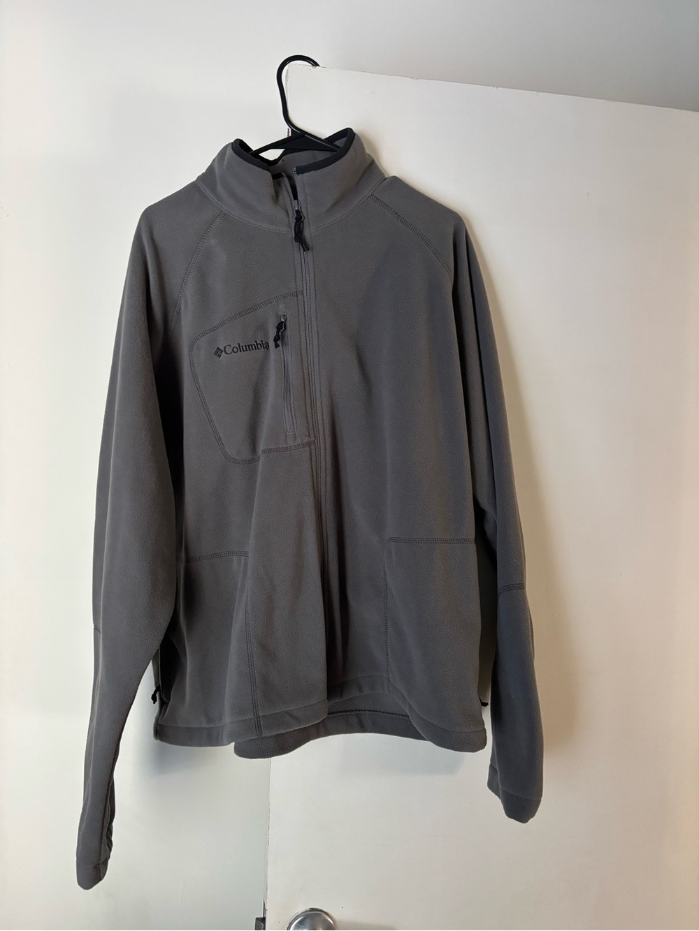 NWOT Columbia Men's Charcoal Gray Lightweight Full-Zip Jacket size XL